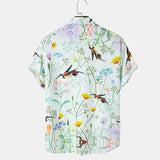 Men Hawaii Shirts Men's Casual Loose Short Sleeves Shirt