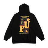 Grafitti Sweatshirts Printed Full-Zip Cardigan Sweater Men's Loose