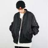 Bone Varsity Jacket Embroidery Air Force Jacket Men Loose Lapel