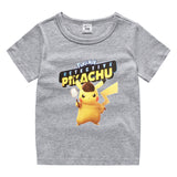 Children Pokemon Pikachu T Shirt Cotton T-shirt Casual Sports