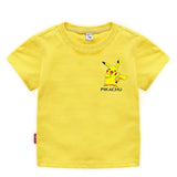 Children Pokemon Pikachu T Shirt Cotton Short-Sleeved T-shirt Casual Sports