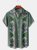 Men Beach T Shirts Men's Fashion Fashion Short Sleeve Shirt