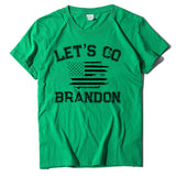 Let's Go Brandon T Shirt Letter Print Short-Sleeve T-shirt for Women