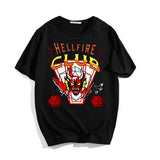 Stranger Things Hellfire Club T Shirt T-shirt Printed T-shirt Men Summer Loose Short Sleeves