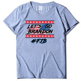Let's Go Brandon T Shirts Brandon Printed Short-Sleeved T-shirt Women's Bottoming Shirt