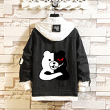 Comic Denim Jacket Men's and Women's Casual Loose Fashion Denim Jacket Autumn Clothing