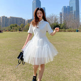 Daisy Buchanan Dress White Dress Women'S Summer Short Skirt Gauze Skirt