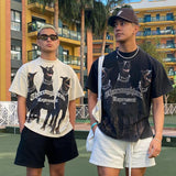Present Thoroughbred Doberman Dog Print T-Shirt Short Sleeve Men's Summer T-shirt