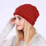 Women Winter Hats Men's and Women's Hats Sleeve Cap Autumn and Winter Knitting Earmuffs Hat