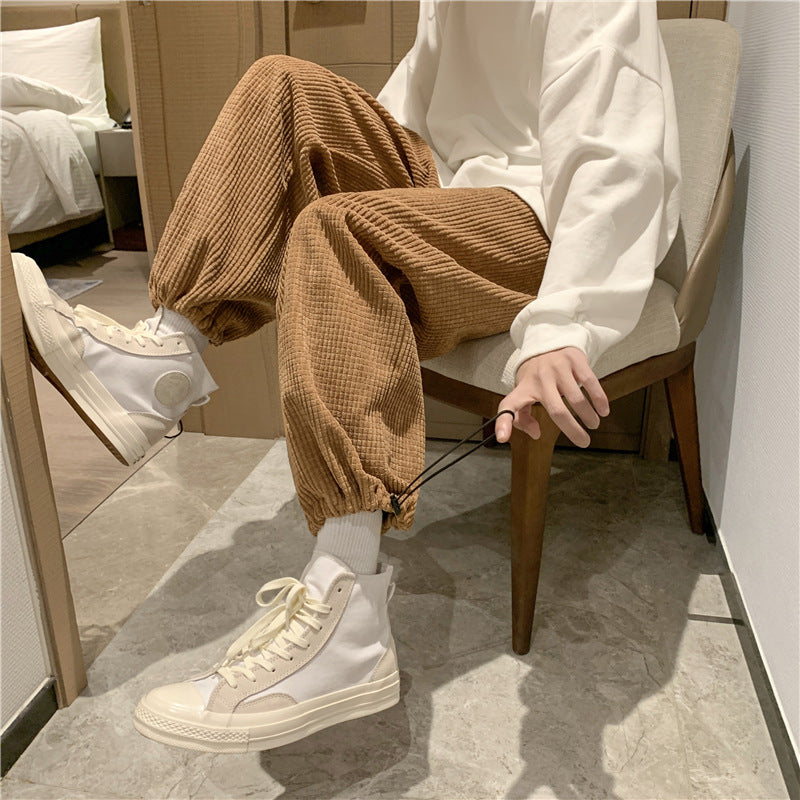 Men Pants Casual Pants Men's Autumn and Winter Loose Trousers