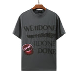 We11 Done T Shirts Classic Letter Print Loose Large Size Men and Women Same Style