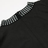 Nina Parker Black Dress Feather Diamond