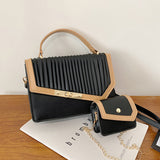 Sling Bags Chain Bag Casual Pleated Crossbody Bag