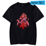 Hellfire Club Shirt Stranger Things Loose round Neck Short Sleeve T-shirt