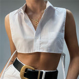 Music Festivals Rave Outfits Girls Tops Summer Women's Shirt Collar Sexy T-shirt