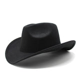 Cowboy Hats West Cowboy Hat Black Woolen Jazz Top Hat