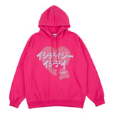 Mens Fall Outfits Loose Hooded Sweater Men and Women All-Matching Loose Preppy Style Sports Couple's Tops