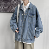 Denim Jacket Men's Autumn Loose Jacket Top Clothes