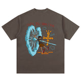 Cactus Jack McDonalds Shirt Spring/Summer Hip Hop Cartoon Printed Short Sleeve