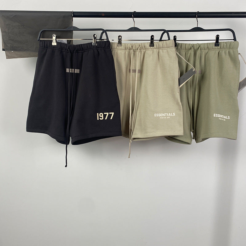 Fear of God Essentials 1977 Shorts Fog Sweater Fashion Brand Shorts