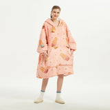 Hoodies Blankets Lambswool Lazy Blanket Loose-Fitting plus Size Pullover Home