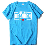 Let's Go Brandon T Shirt Letter Print Short-Sleeve T-shirt Women's Top