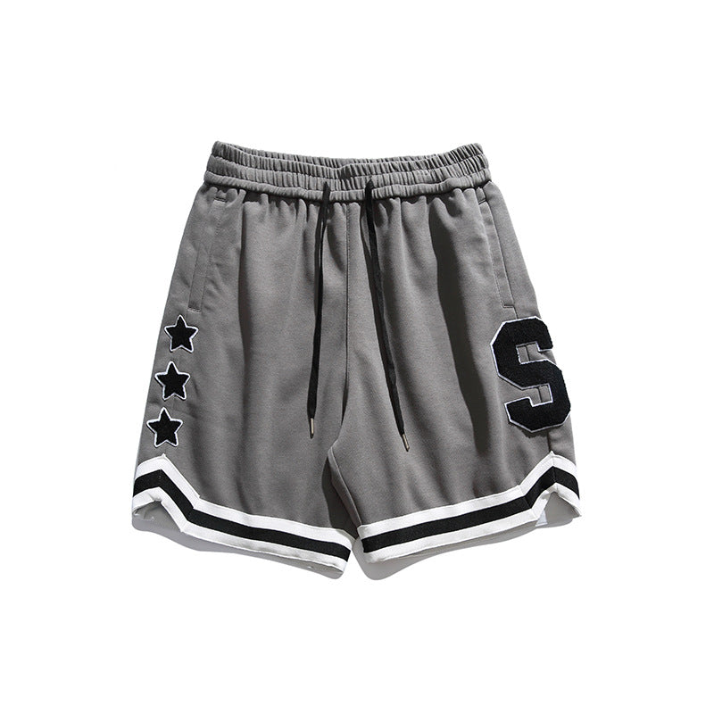 Men Shorts Summer Men's Letter Towel Embroidery Casual Sports Pants
