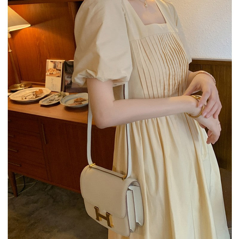 Daisy Buchanan Dress Vintage Puff Sleeve Dress for Women Spring and Summer