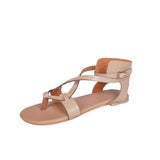 Women Open Toe Sandals Flats Large Size Sandals Women's Summer Casual