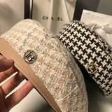 Check Beret Hat Beret Women's British Retro Fashion Painter