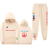 Travis Scott Astroworld Hoodie & Pant 2 Piece Set Fashion Men and Women