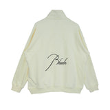 Rhude Hoodie Stand Collar Zipper Embroidery Stitching Sweater for Men and Women Autumn and Winter