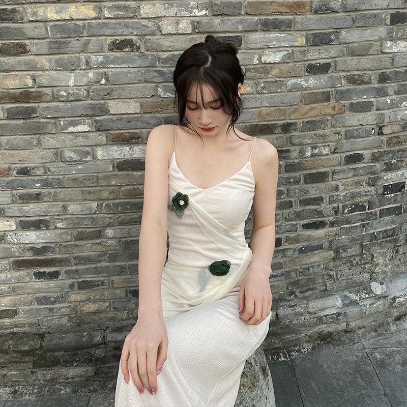 Marilyn Monroe Dress Vintage Backless Suspender Dress