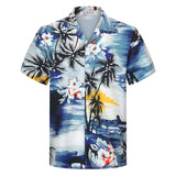 Men Beach T Shirts Summer Short Sleeve Shirt Men's Casual
