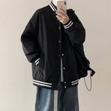 Beige Varsity Jacket Vintage Baseball Uniform Men's Spring and Autumn Retro Hiphop Top Oversize Jacket