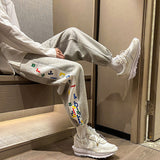 Men Pants Men's Autumn and Winter Casual Sports Ninth Pants