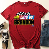 Let'S Go Brandon T Shirt English Letter Short Sleeve T-Shirt