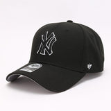 Dodgers and Yankees Baseball Cap 47brand Baseball Hat Men's Hard Top Big Logo NY Embroidered Wine Red