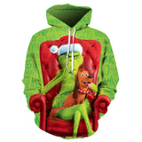 Grinch Hoodie 3d Grinch Printed Christmas Sweater Men And Women Can Wear