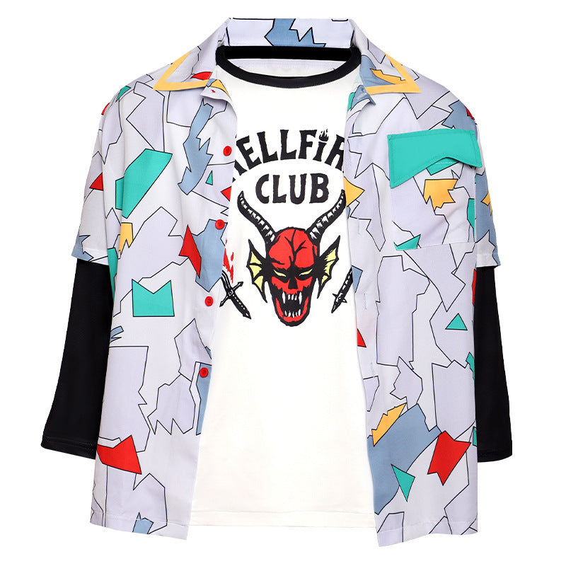 Stranger Things Hellfire Club T Shirt Short Sleeve round Neck Men and Women