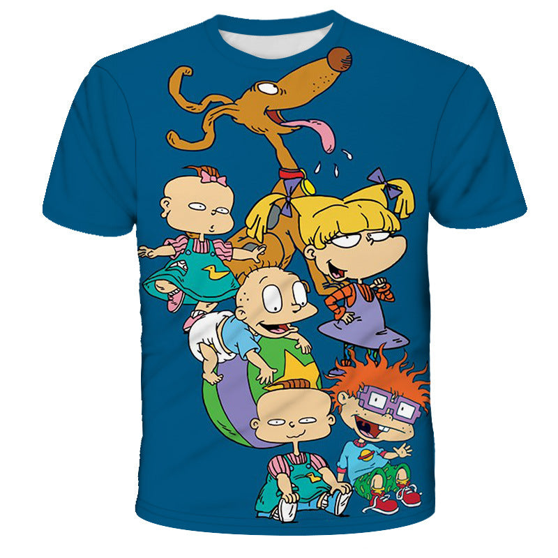 Homer Simpson Shirt Summer T-shirt Printed Loose Short Sleeve