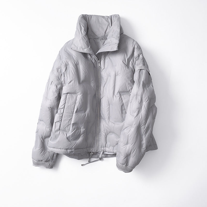 Women Winter Coats Puffer Jacket Down Coat Autumn and Winter Lightweight Stand-up Collar Down Jacket Female White Duck Down Coat
