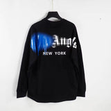 Palm Angels Sweatshirts Printed Long-Sleeved T-shirt Men's and Women's Loose Bottoming Shirt