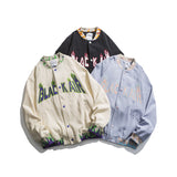 College Jacke Autumn Clothing Letter Patch Embroidered Baseball Uniform Coat Loose Street Couple Jacket