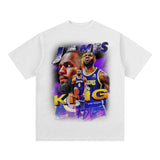 LeBron James Shirt James Printed Short-Sleeved T-shirt Loose Heavy Sports