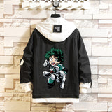 Comic Denim Jacket Men's and Women's Fashion Denim Jacket Top