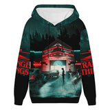 Stranger Things Hoodie Stranger Things Series 3D Sweatshirt Cosplay Anime 3D Printed Thickening Fleece-Lined Hoodie