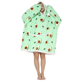 Hoodies Blankets Lazy Nightgown Pullover Flannel Casual Home Men and Women