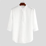 Men Hawaii Shirts Spring and Autumn Men's Casual Shirt