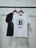 T Shirt Balmain Spring/Summer Printed Letter Cotton Short Sleeve Loose-Fitting Casual T-shirt